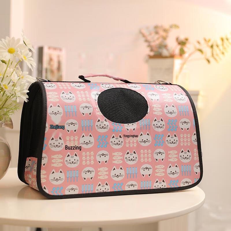 SEE KEAN Oxford Cloth Cat Carrier Backpack
