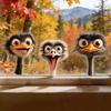 Funny Ostrich Head Window Ostriches Waterproof for Car Glass Static Decal Sticker Cartoon Door Wall Window
