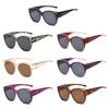 Summer UV Protection Driving Sunglasses Y2K Round Frame Wear Over Glasses Retro Fit Over Sunglasses for Women Men
