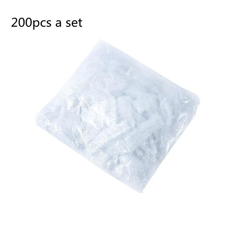 

100 шт. одноразовых крышек для еды, пластиковая пленка, эластичные крышки для фруктов, миска, крышка для еды, кухонный органайзер, пакеты для хранения свежих продуктов