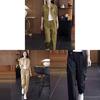 Urban Style Womens Summer Suit Set With Long Sleeves For Office Casual Wear