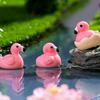 10Pcs Cute Cartoon Mini Flamingo Micro Landscape Decoration Crafts Miniature Resin Figurines Accessories Diy Home Decoration