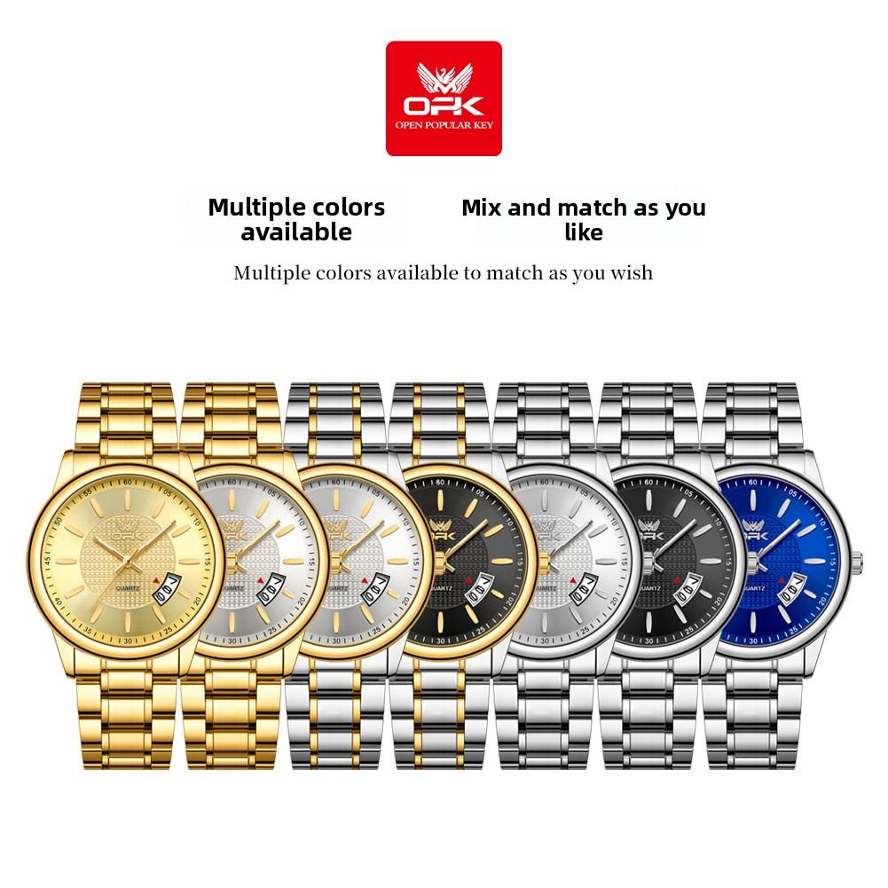 OPK Brand Watch Waterproof Luminous Quartz Watch Men's Watch Men's