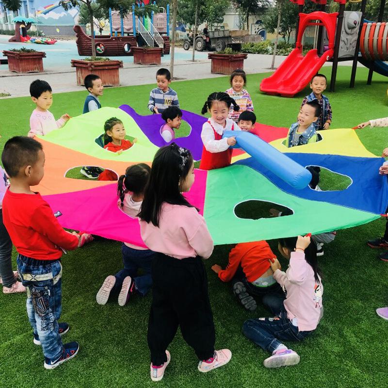 Rainbow Parachute Whack-a-Mole: Early Education Sensory Training for Parent-Child Outdoor Play