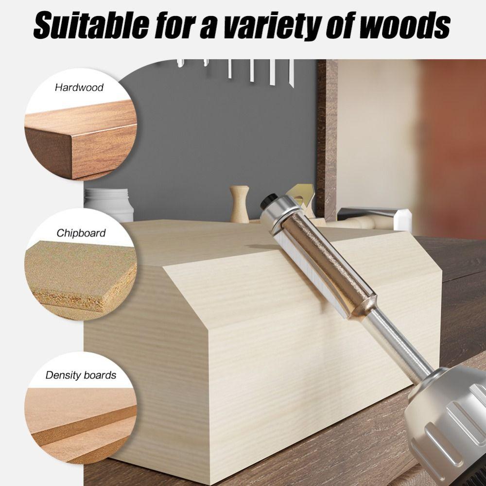 Accessories Universal Flush Trim Bits Professional Top Bearing Flush Trim Router Woodworking Coating Trim Router Bits