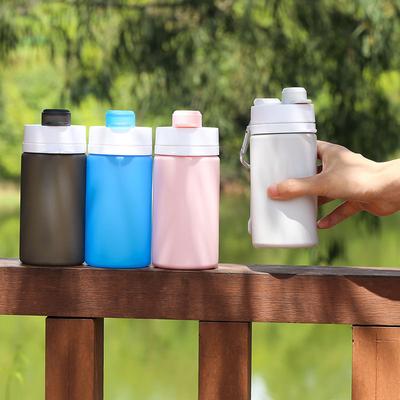 Outdoor Sports Bottle Portable Travel Cup Large Capacity Folding Silicone Water Bottle with Handle Gift Portable Cup