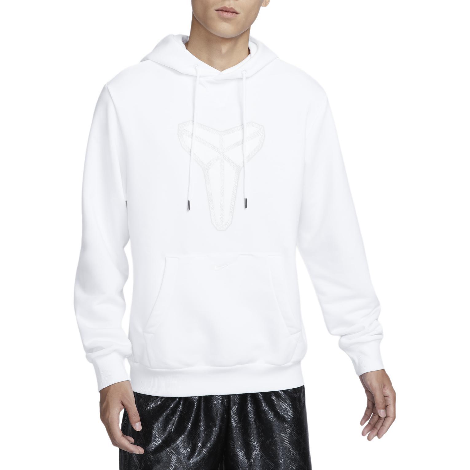 Nike Kobe Dri-FIT Pullover Basketball Hoodie Asia Sizing White Men s HF0067-100 M