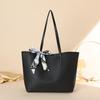 Bag Women's Trendy Simple Tote Bag Silk Scarf Decorative Shoulder Bag Underarm Bag
