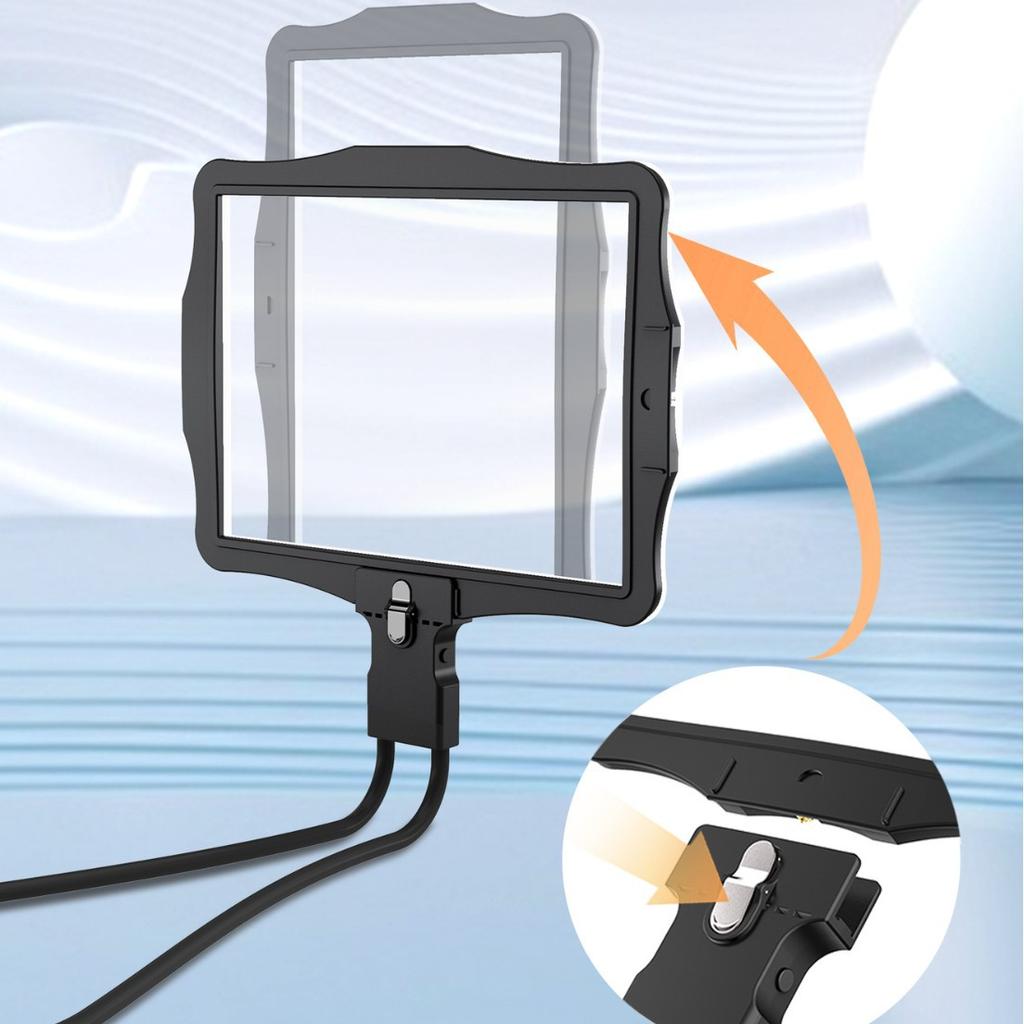 Reading Magnifying Glass with Switchable Horizontal and Vertical Screens, Detachable Rechargeable Vision Aid