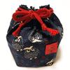 Tendo Shogi Pieces Maple Carved Shogi Pieces and Suzukado Original Piece Bag (Owl Design)