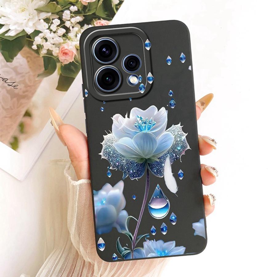 For OPPO Reno 15C Cover Cute Floral Cartoons Painted Phone Case Silicone Soft Fundas Shell for OPPO Reno15 F Reno 15Pro 15F Bags