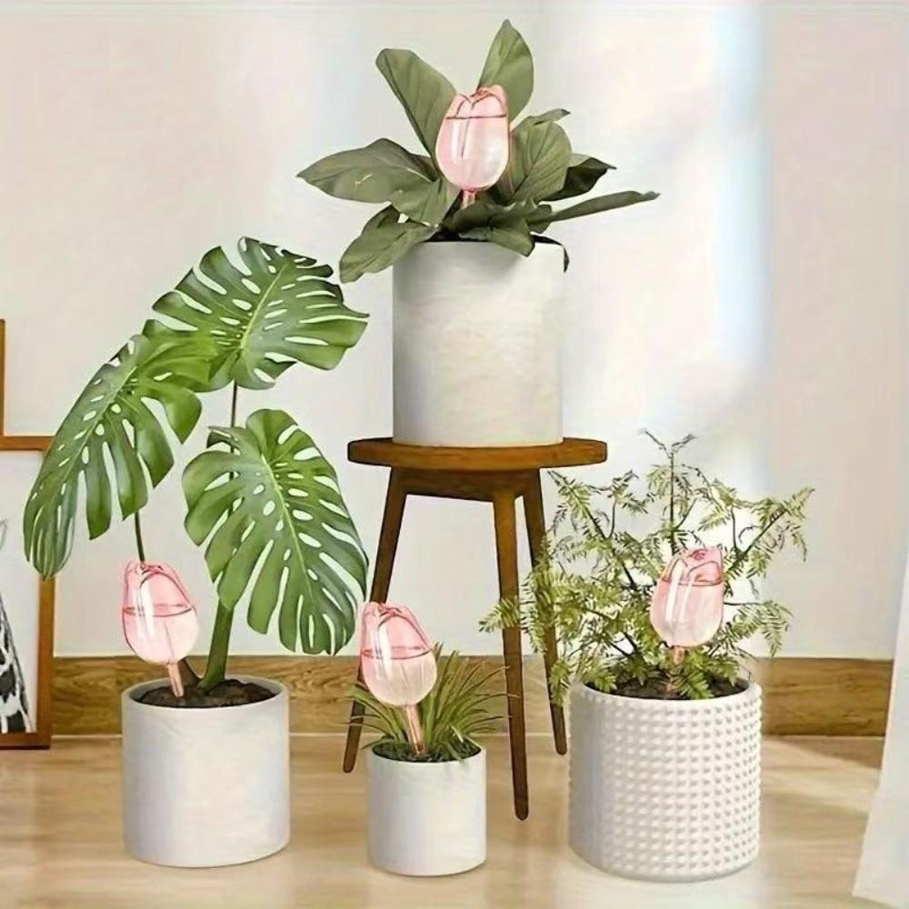 Plastic Tulip Plant Watering Globes Transparent Automatic Drip Irrigation Tool Potted Plants