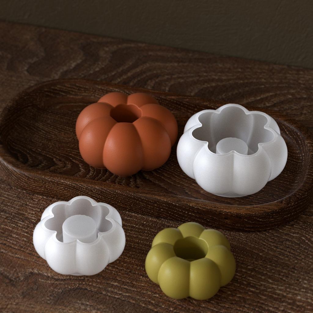 Halloween Pumpkin Silicone Candle Mold DIY Handmade Maple Leaf Plaster Resin Chocolate Baking Molds Home Festival Dec Craft Gift