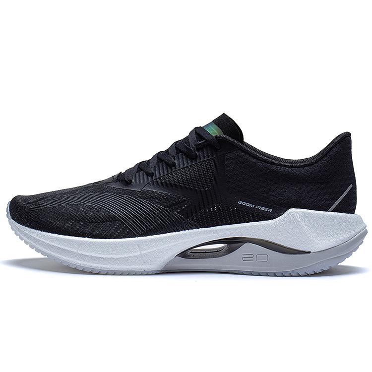 New LiNing Super Light 20 Anti Slip And Wear Resistant Breathable Low Top Casual Running Shoes Men's Black ARBT001-2