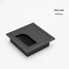 Square Plastic Cable Management Box Cover for Desks - Black and White Dustproof