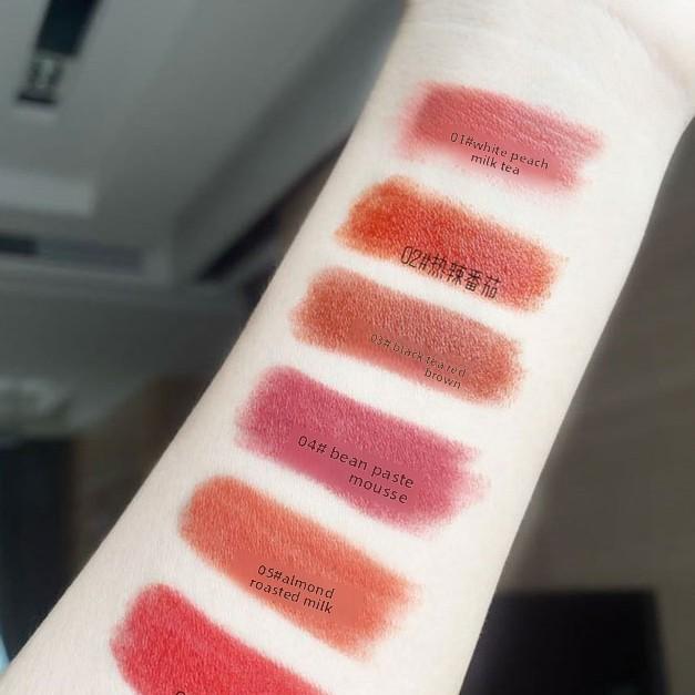 Crystal square tube lipstick, velvet matte long-lasting lipstick for student girl