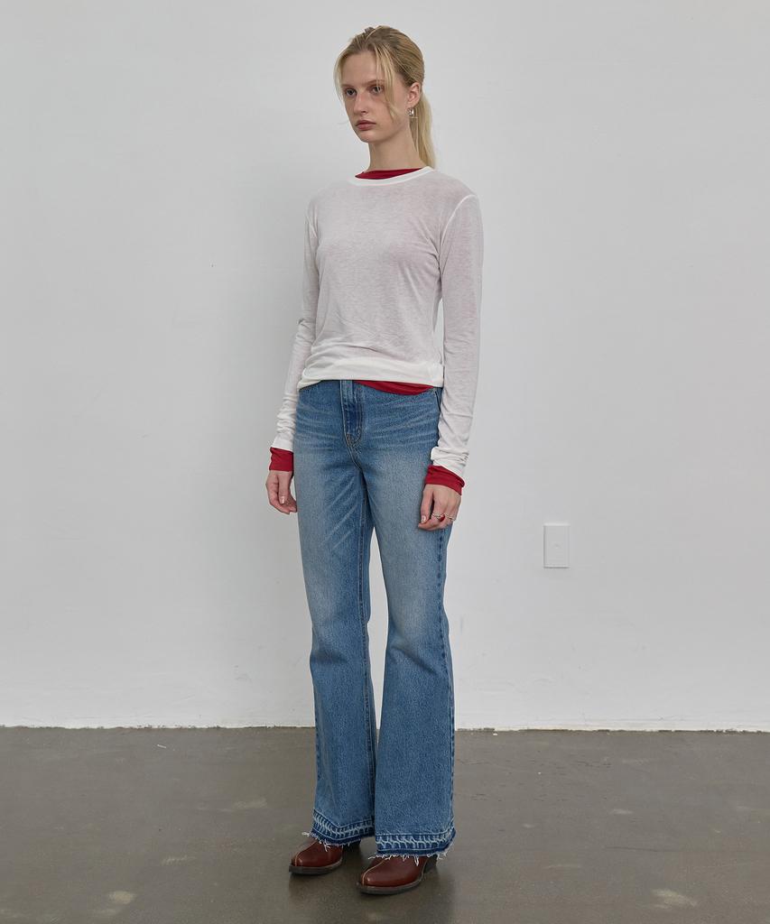 NUAKLE Slim Silk T-Shirt_White