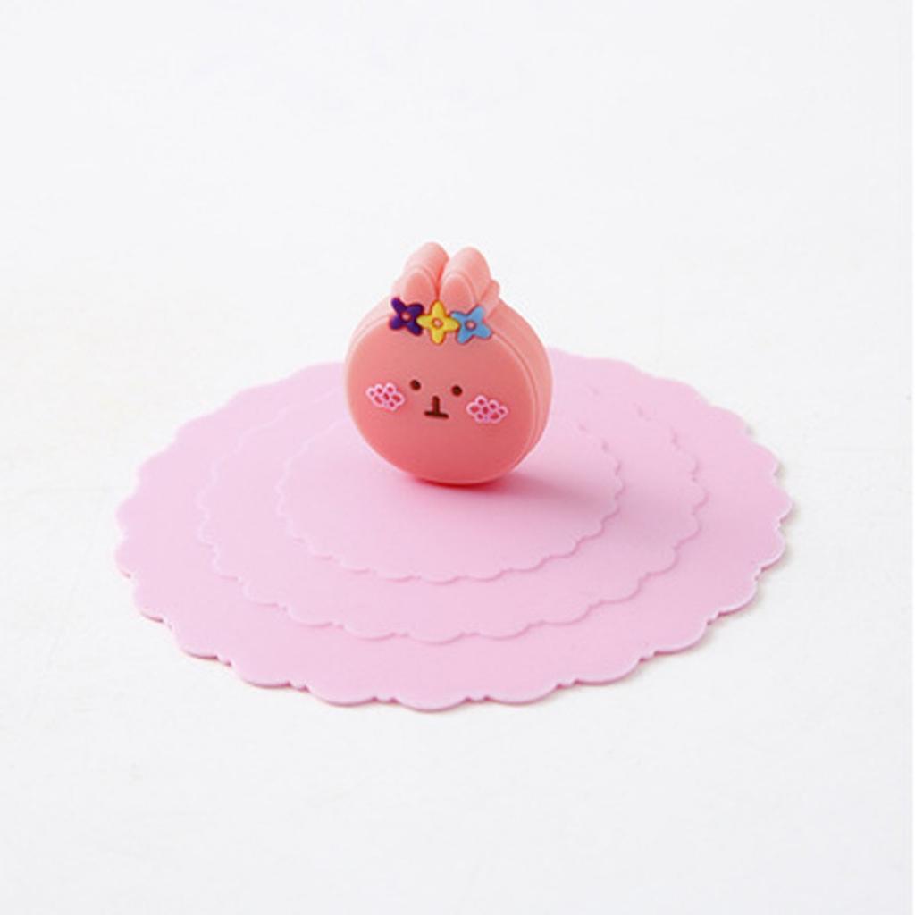 1pc Innovative Silicone Cup Cover Aesthetically Designed, Leak Proof, Dishwasher Safe, Perfect for Hot & Cold Beverages.