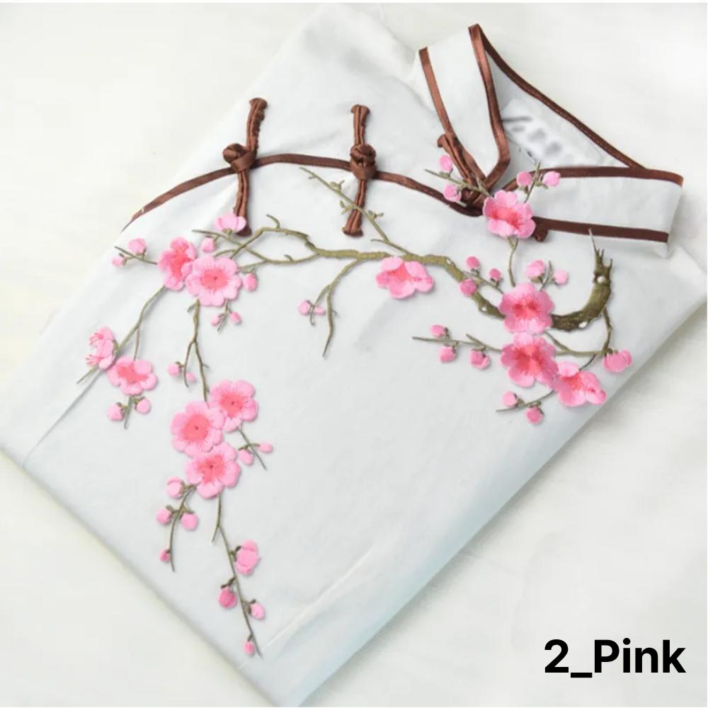 Výšivka/Znak s korejskou sérií Velká švestka