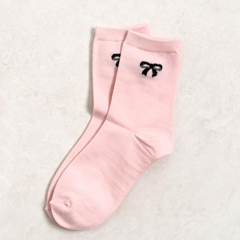 DaiSo Tactel Ribbon Point Women S Long SockS
