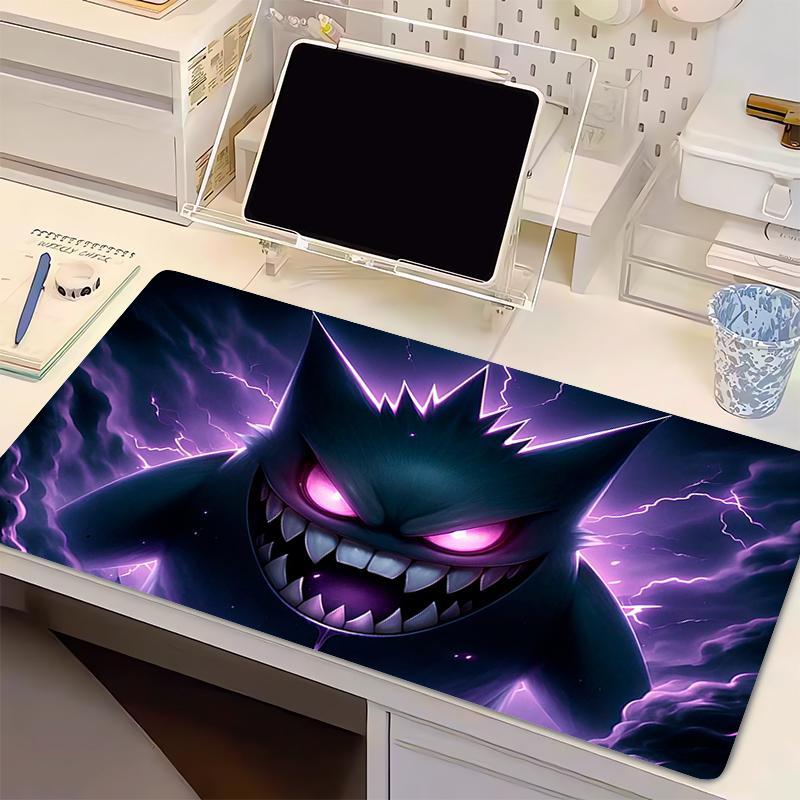 

Gaming Mouse Pad P-Pokemon Gengar PC Computer Gamer Desk Mouse Mat For CS GO Lock edge thickened Office Laptop Rubber Mousepad 30x60x0.2cm