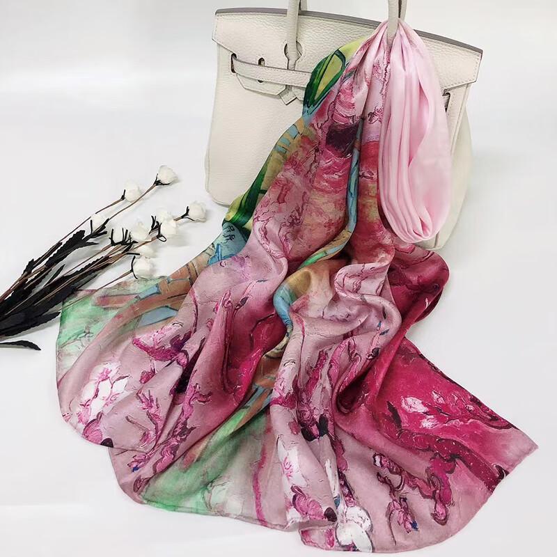 SIYUTANG Chinese Style Versatile Long Silk Scarf