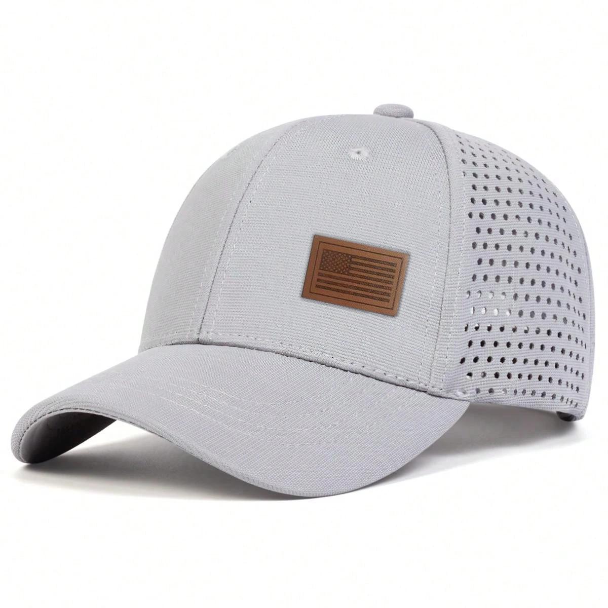

Бейсбольные кепки с американским флагом унисекс, весенне-летние, солнцезащитные, регулируемые, повседневные, для дальнобойщиков серый