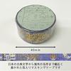 Seal-do Made in Japan Natsume Soseki Foil-Stamped Kirapika Masking Tape "I Am a Cat" & "Kokoro" 2-Ro