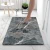 Marble Toilet Door Mat, Anti-slip Bathroom, Easy To Maintain, Water-absorbent and Quick-drying Floor Mat, Home Decoration