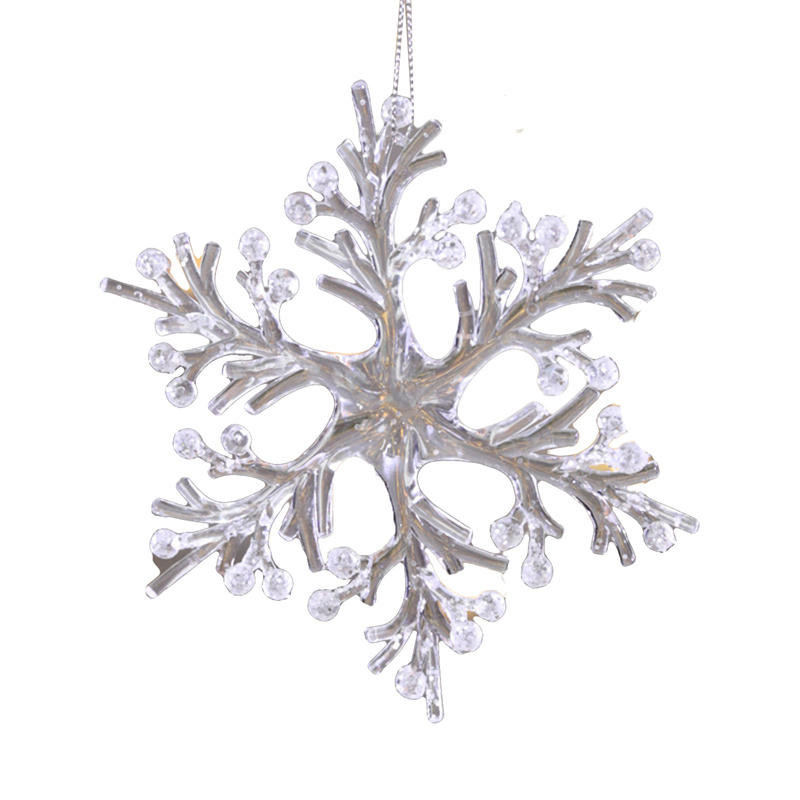 

Снежинка Сосулька Подвески Кристалл Рождественская Елка Прозрачное Украшение Подвеска Изысканный Домашний Декор Навидад Crystal Snowflake