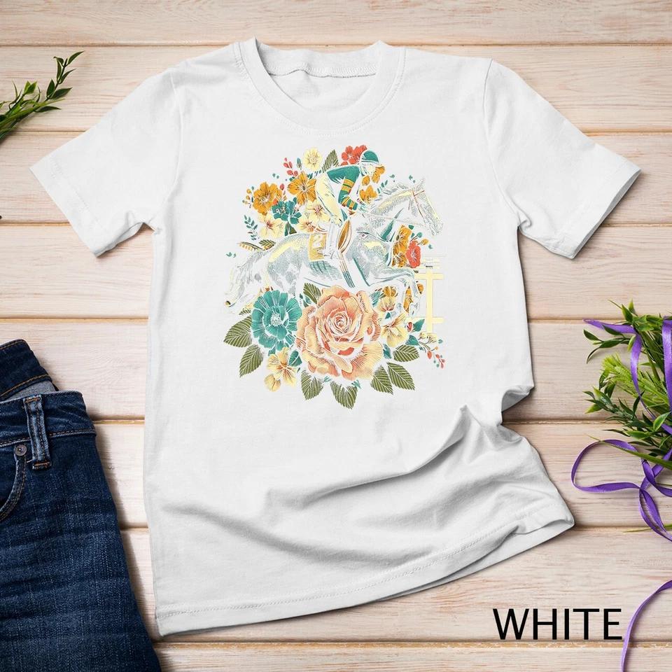 Horse Racing In Women s Cottagecore Cute Derby Horse Race Unisex T-shirt 12 M