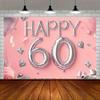 Sfondo 2D Diamante Rosa per 60° Compleanno per Foto Ricordo Mamma/Nonna