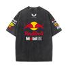 Summer F1 Racing Suit Red Bull Vestapan Team Uniform Short Sleeved Vintage Wash T-shirt Round Neck T-shirt