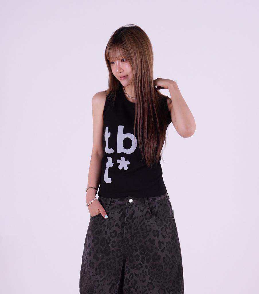 Sseulibaisseuli Tbt Signature Logo Basic Sleeveless Black
