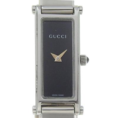 Orologi 1500L Quadrante Nero Acciaio Inossidabile Quarzo Analogico Donna Usato