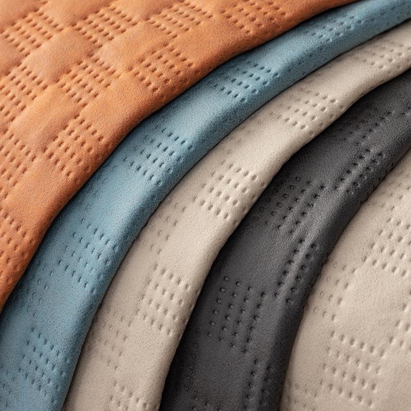 Waterproof Sofa Covers Anti -Skid Leather Sofa Seat Cushion Solid Plaid Non -Slip 1 /2 /3 /4seat Sofa Anti -Skid Protective Cover