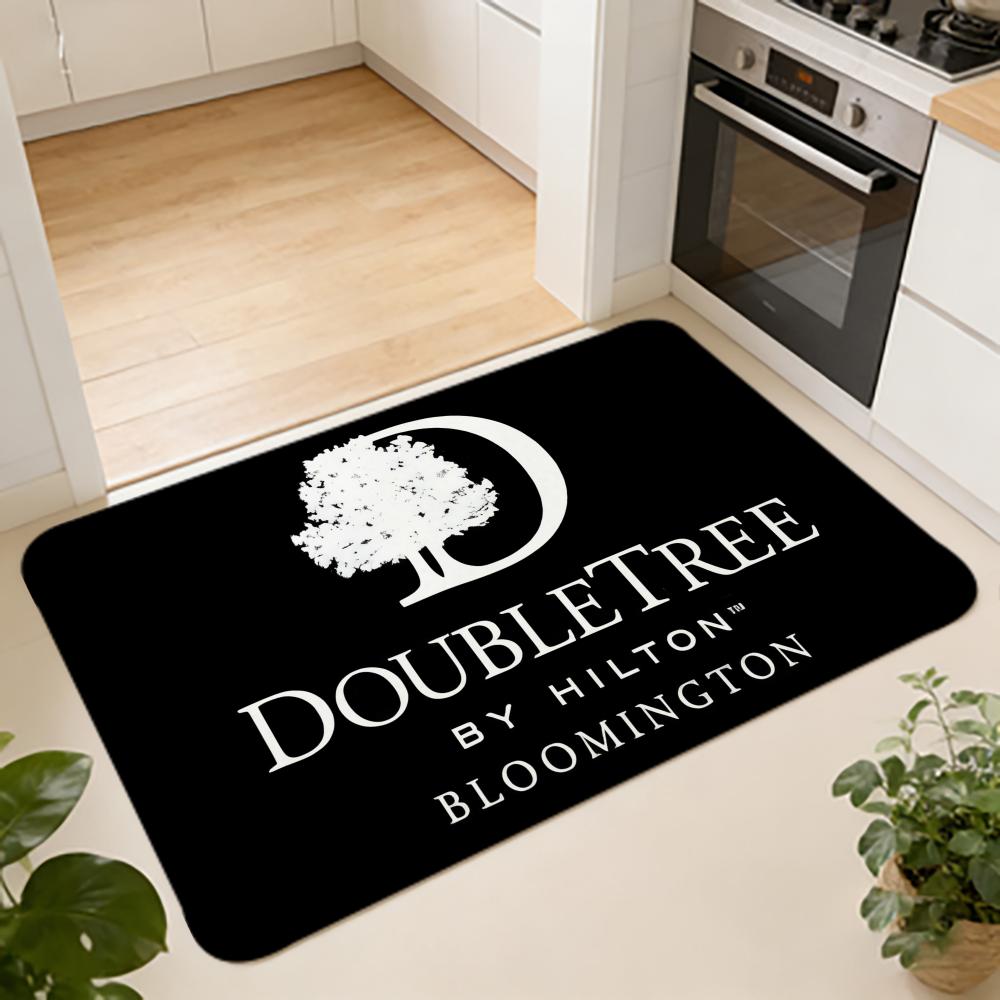 Fashion D-DoubleTree by Hilton Floor Mat Absorbent Floor Mat Non-Slip Entrance Rug for Bathrooms Restrooms and Toilets