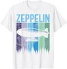 Retro Zeppelin 70s 80s Dirigible Airship Zepelin Zepplin T-Shirt Unisex