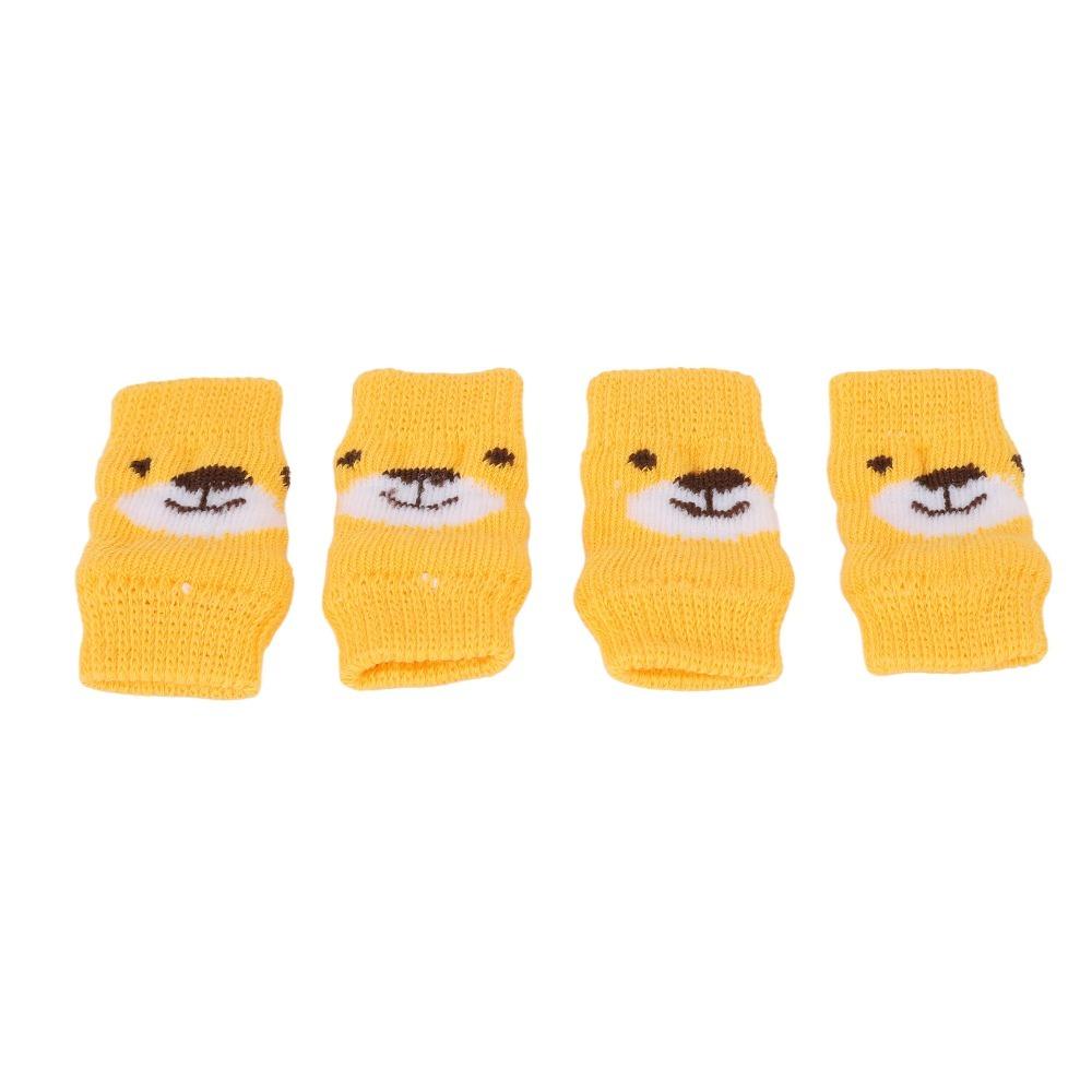 4pcs Non Slip Pet Socks Stretchy Pet Joint Sleeve Easy On Off Dog Leg Sleeve  Home Indoor Use