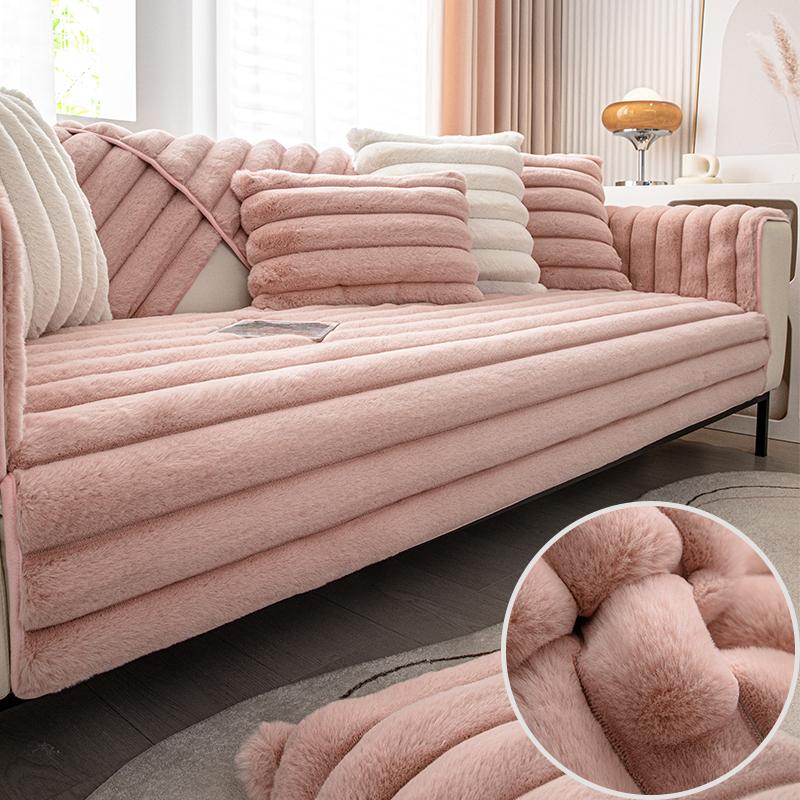 

1 шт. плюшевое утолщенное полотенце для дивана, однотонная нескользящая подушка для дивана, полотенце для спинки, полотенце для подлокотника, моющийся чехол для дивана A-70X70