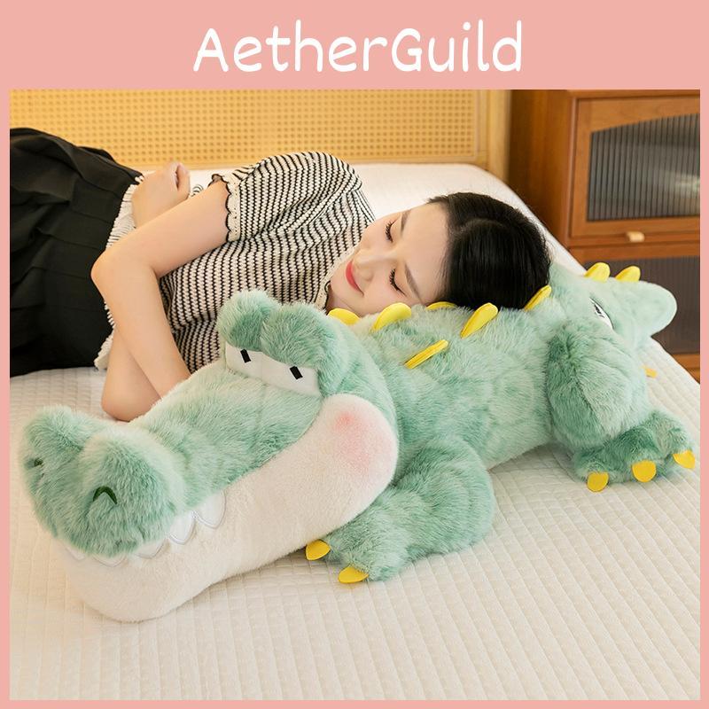 Crocodile Plush Pillow With Soft Short Pile For Kids And Teens Comfort