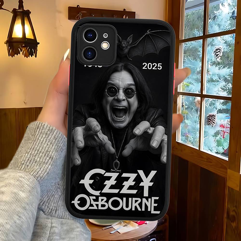O-Ozzy Osbourne Band Phone Case For IPhone 16 15 14 Plus 15 13 12 11 Pro Max X XS MAX Matte Cover