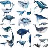 Blue Stickers Washi Paper Whale Stickers Decorative Stickers Washi Stickers  for DIY