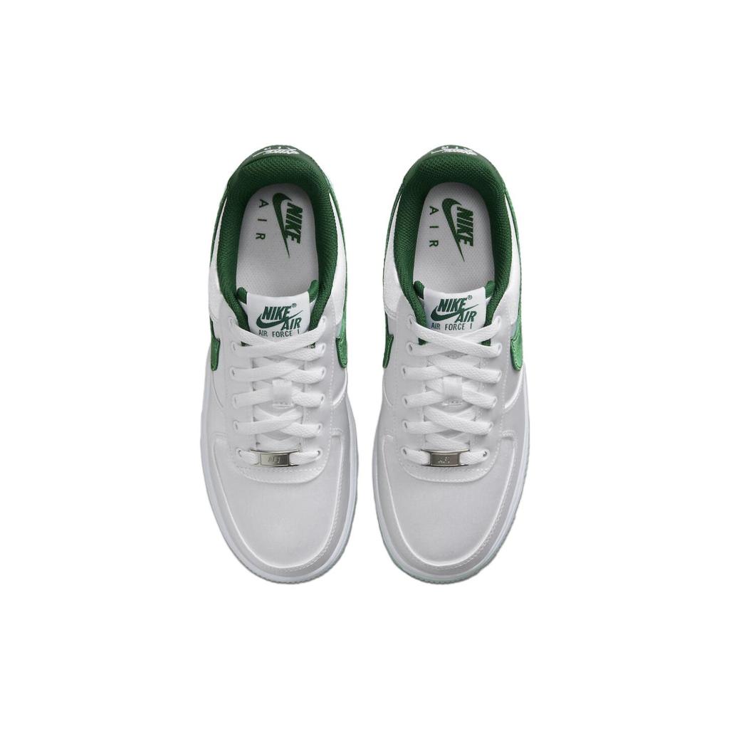 New Nike Air Force 1 Low '07 Satin White Pine Green Women's DX6541-101