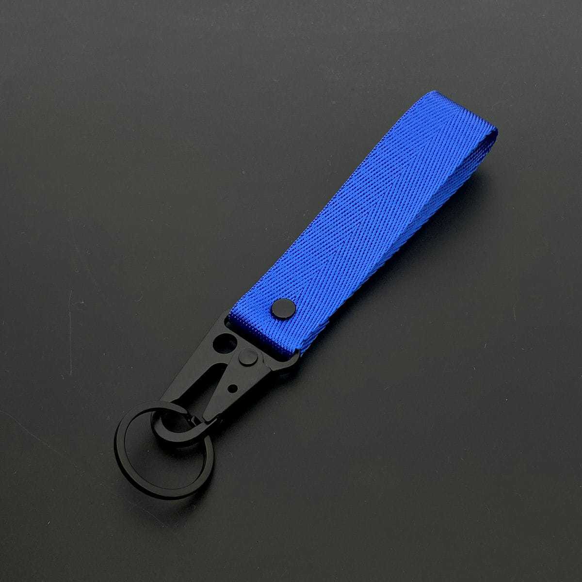 Benutzerdefinierter gewebter Band Schlüsselanhänger Personalisierbarer Anhänger Schlüsselring Mode Universelles Auto Zubehör Lanyard Aufhängeschlaufe Großhandel Geschenk custom one-side