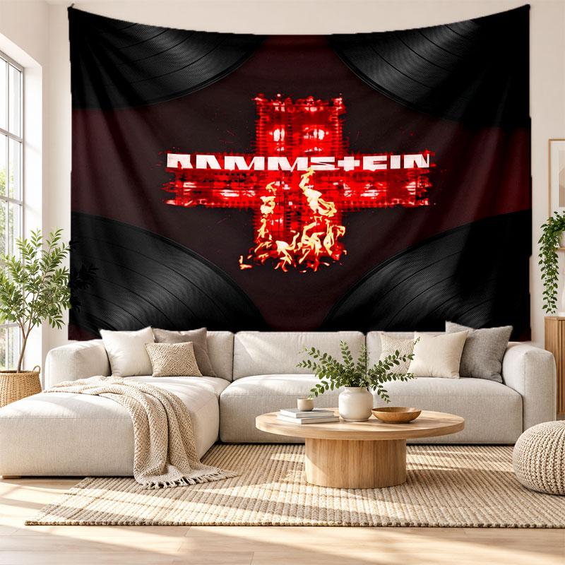 Rammstein Wall Tapestry, Soft Fabric Wall Hanging, Decorative Backdrop For Bedroom Home Wall Art