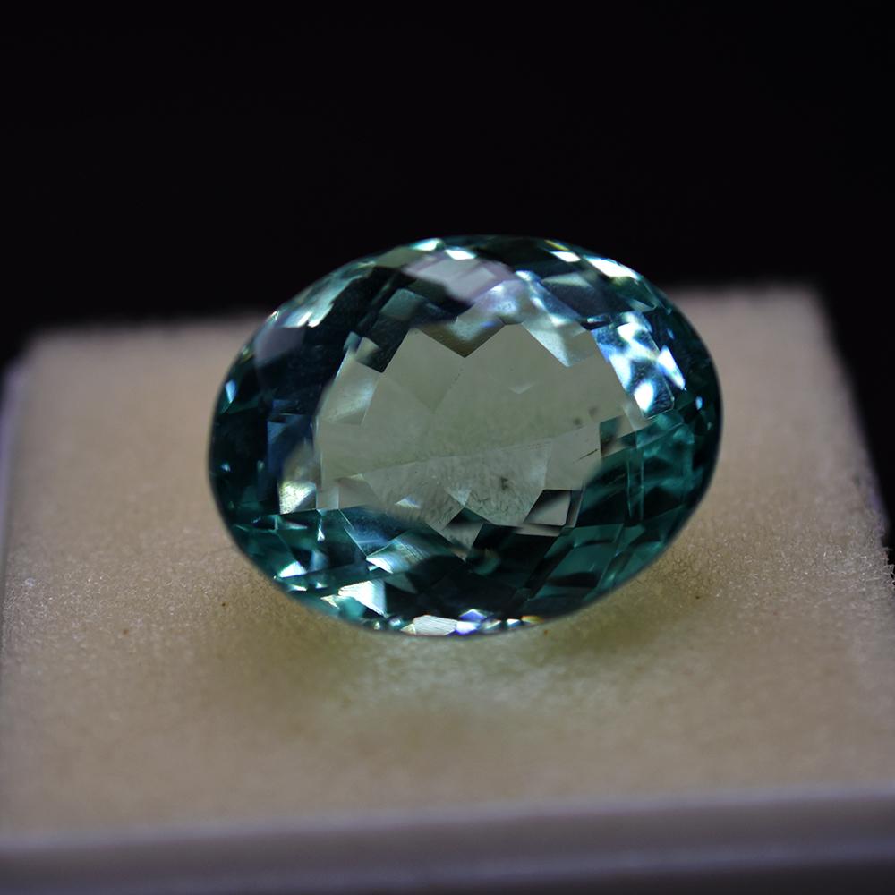 AAA++ Natural Aquamarine 53.90 Ct Oval Enhance Ring Size Certified Gemstone My-671-k