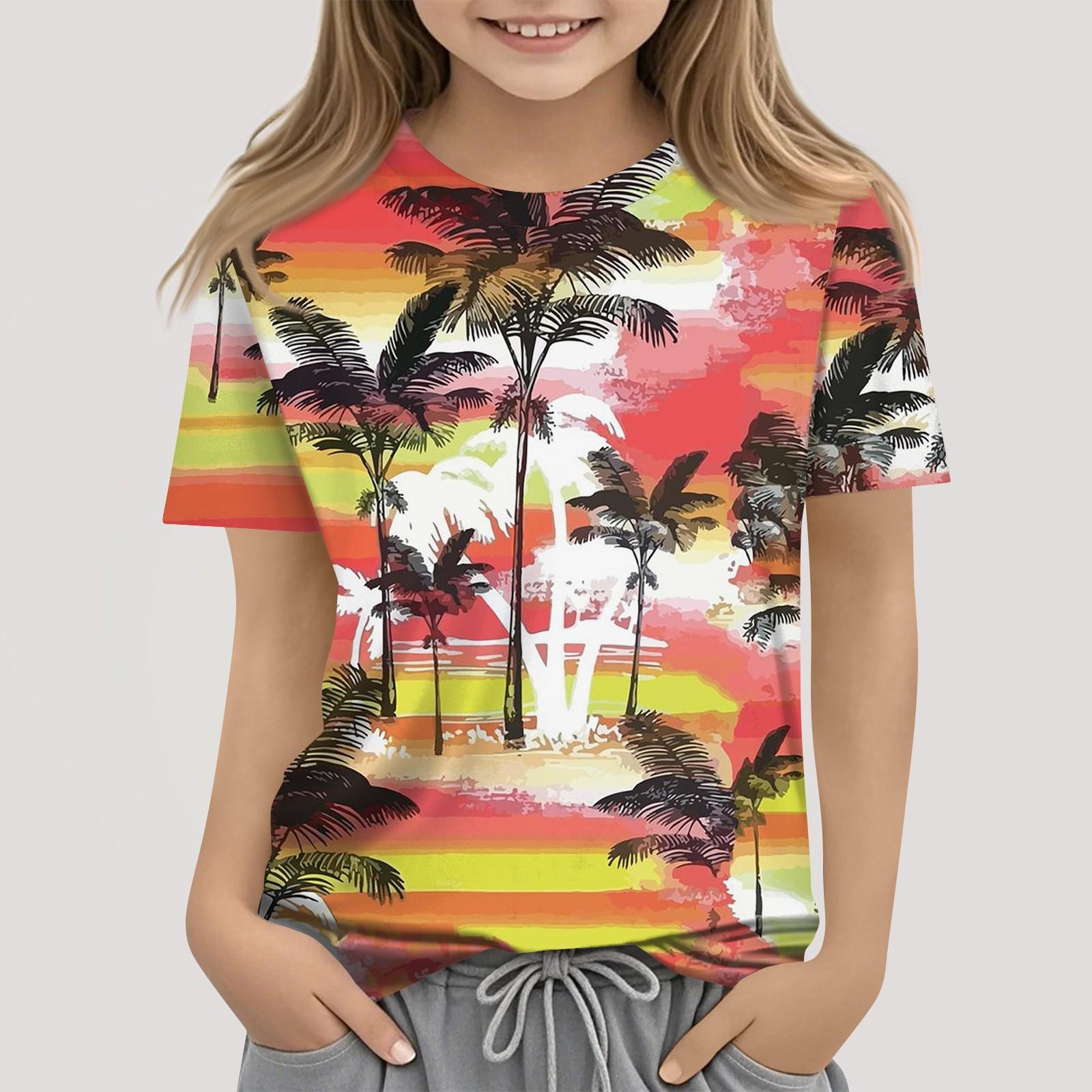 

Футболки для малышей, девочек и мальчиков, детские футболки с короткими рукавами и принтом для мальчиков и девочек 160 красный