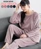 Nissen Fluffy Shaggy Embroidered Loungewear Top and Size 3L Pajama/Loungewear Set, Autumn/Winter, Bottoms, Blue,