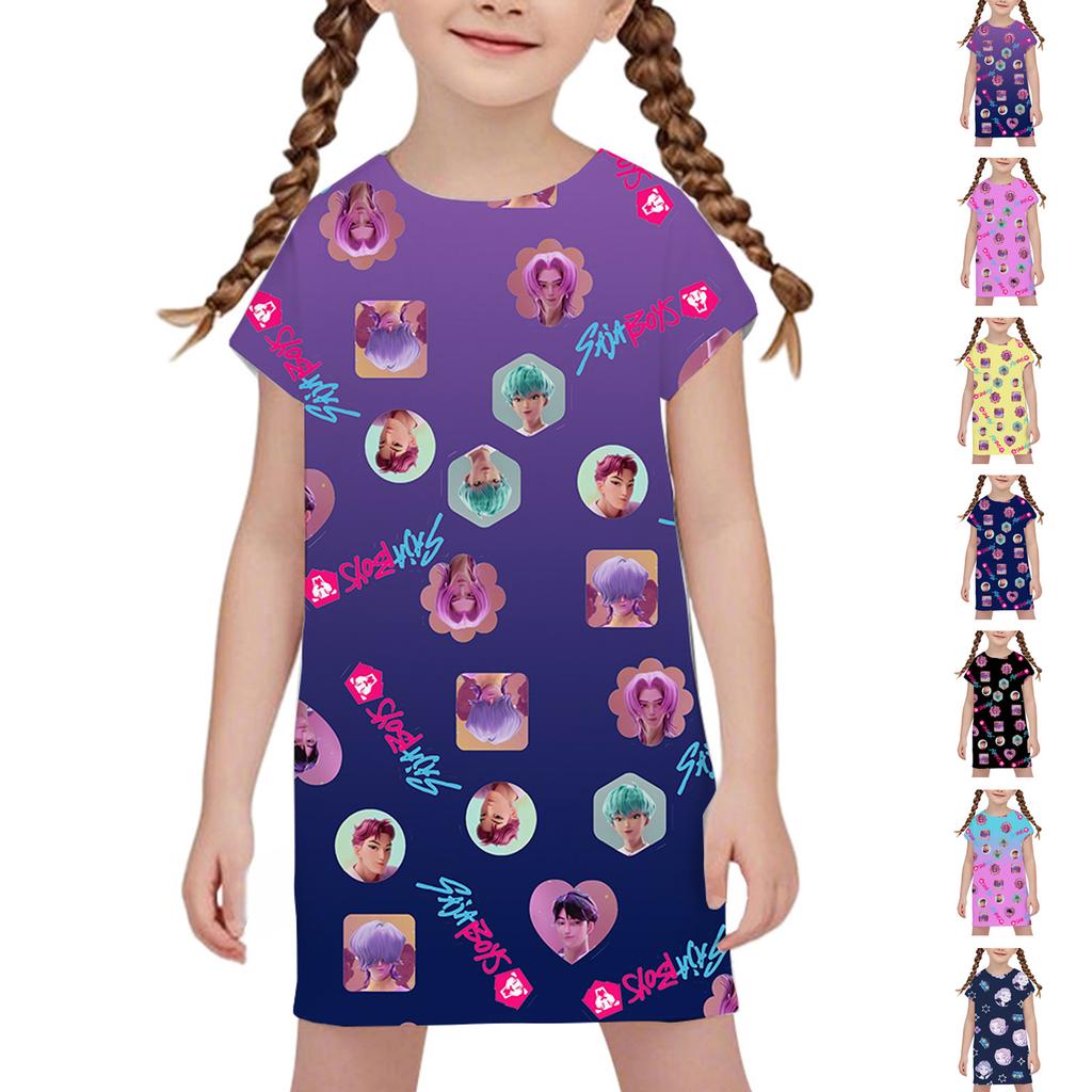 Girls Witch Group Same Style Pajamas Dress Children's Clothing